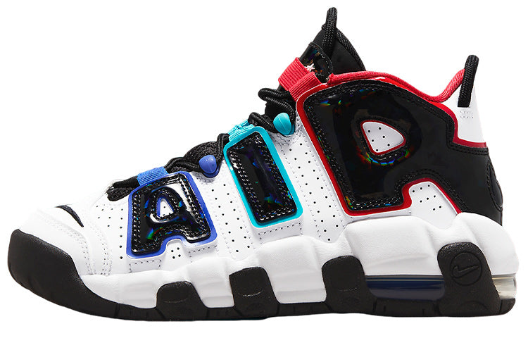 ナイキ エア モア アップテンポ Nike GS Air More Uptempo CL "White/University Red/Game Royal/Black" FV0838-100
