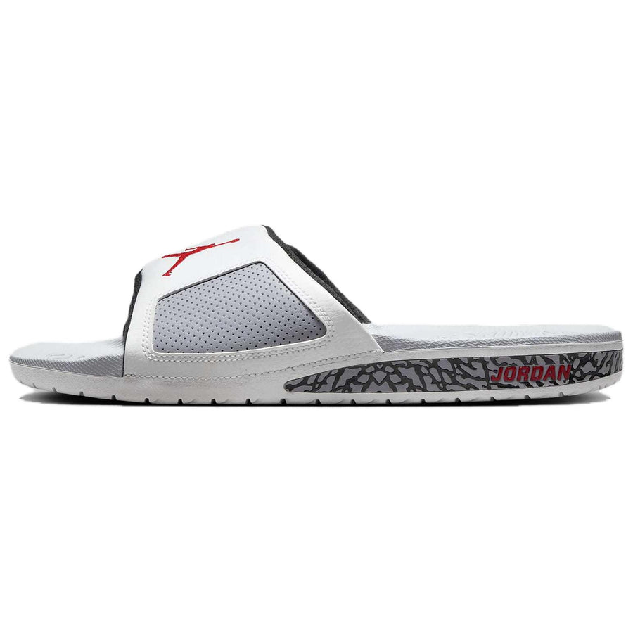 ジョーダン Nike Air Jordan Hydro 3 "Summit White/Cement Grey/Black/Fire Red" 854556-101