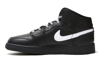 エアジョーダン1 Nike GS Air Jordan 1 Mid "Black/White Speckle" 554725-049