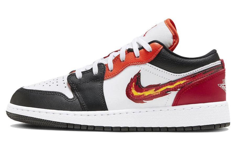 エアジョーダン1 Nike GS Air Jordan 1 Low "Flaming Swoosh" FJ7222-101