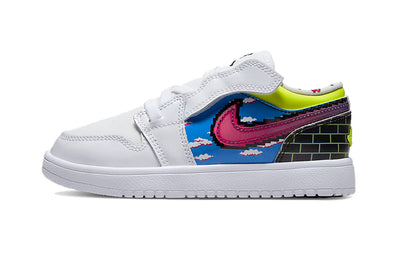 エアジョーダン1 Nike PS Air Jordan 1 Low "White/Rush Pink" DM8970-114