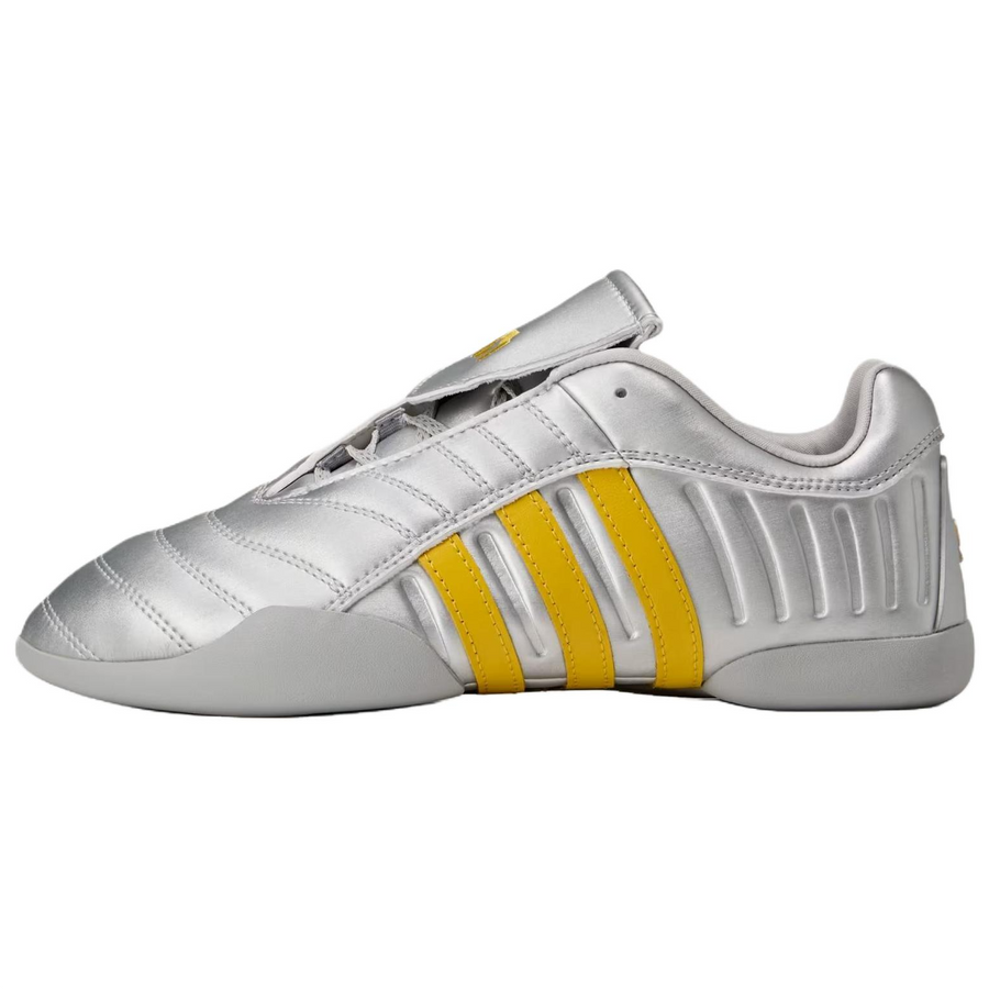 アディダス Miaou × adidas Women's Elite Mei "Silver Metallic/Collegiate Navy/Hazy Yellow" HP7196
