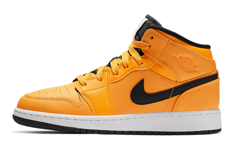 エアジョーダン1 Nike GS Air Jordan 1 Mid "University Gold/Black" 554725-700