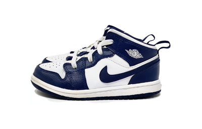 エアジョーダン1 Nike TD Air Jordan 1 Mid "White/Metallic Gold/Obsidian" 640735-174