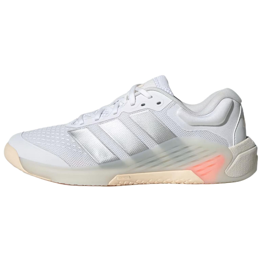 アディダス adidas Women's Dropset 4 Training "Cloud White/Silver Metallic/Lucid Orange" JR4666