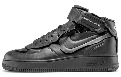 ナイキ エアフォース1 COMME des GARCONS × NIKE AIR FORCE 1 MID "BLACK" DC3601-001