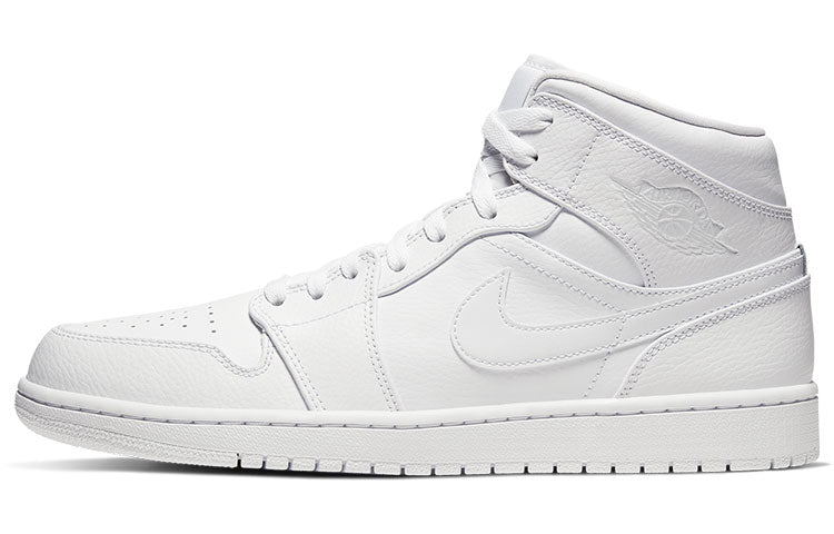 エアジョーダン1 Nike Air Jordan 1 Mid "Triple White" (2020) 554724-126