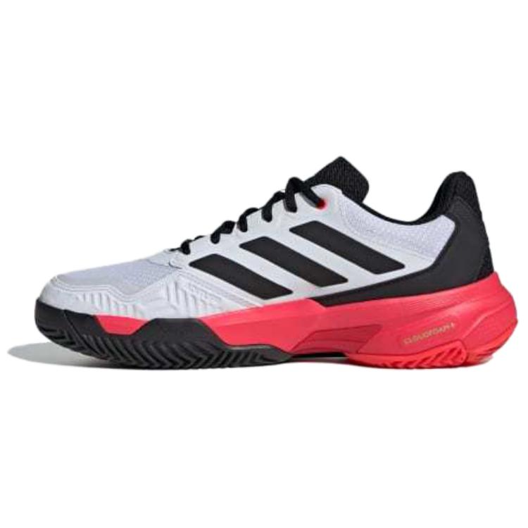 アディダス adidas CourtJam Control 3 Tennis "Cloud White/Core Black/Lucid Red" IH3092