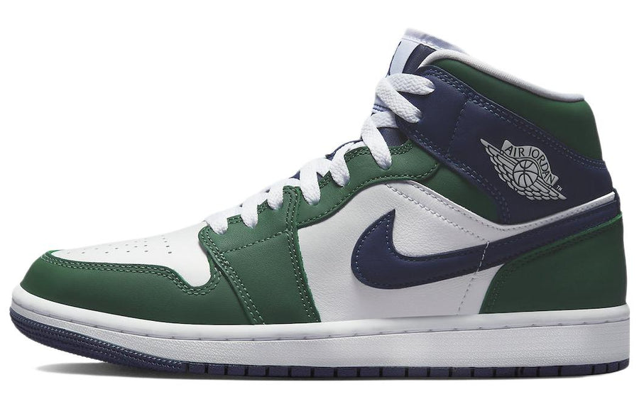 エアジョーダン1 Nike Women's Air Jordan 1 Mid "Navy/Green" DZ5326-300