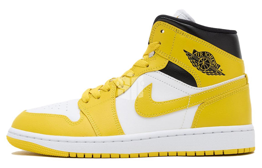 エアジョーダン1 Nike Women's Air Jordan 1 Mid "Vivid Sulfur" BQ6472-170