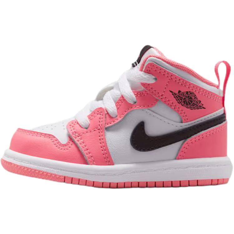 ジョーダン Nike TD Jordan 1 Mid "Pink Gaze/White/Black" DQ8425-602