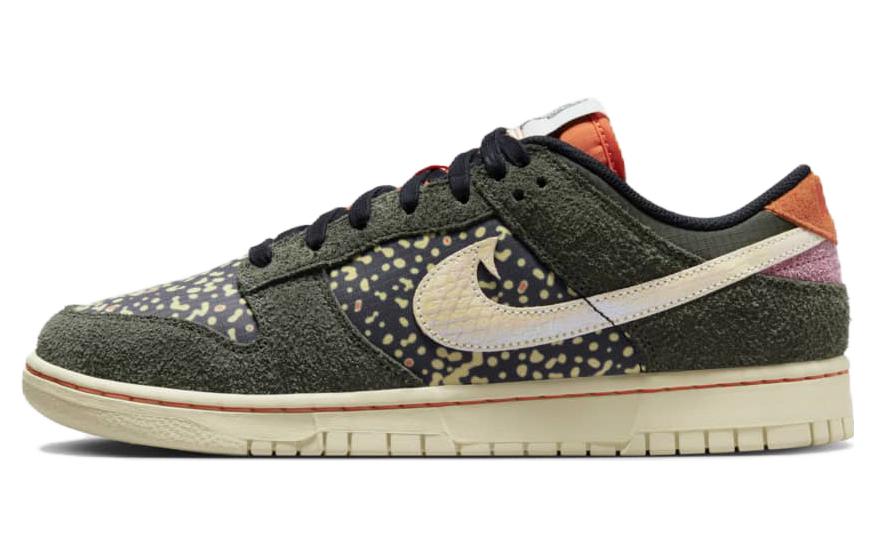 ナイキ ダンク Nike Dunk Low Rainbow Trout "Sequoia/Alabaster-Safety Orange" FN7523-300