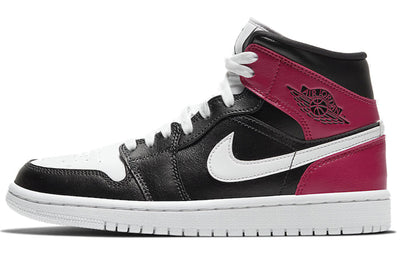 エアジョーダン1 Nike Women's Air Jordan 1 Mid "Black Noble Red" BQ6472-016