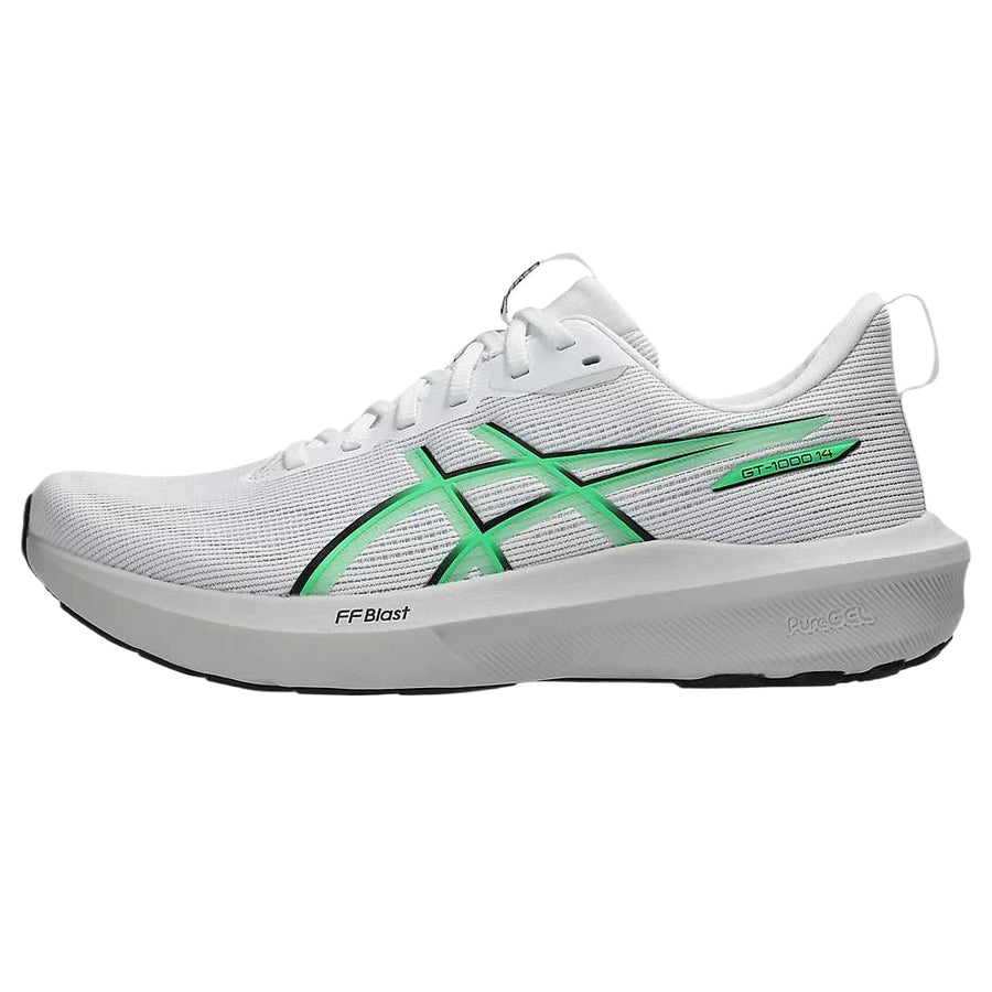 アシックス GT-1000 Asics GT-1000 14 "White/Vital Green" 1011C077-101