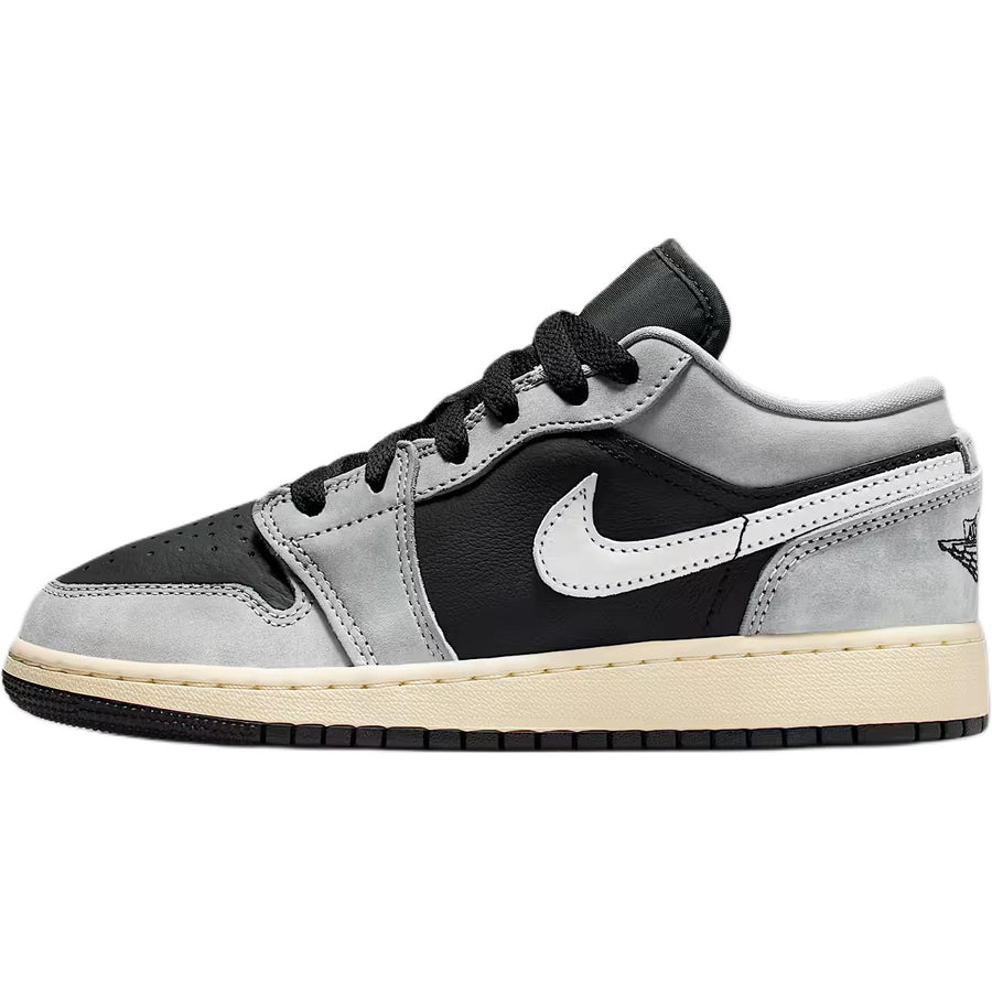ジョーダン Nike GS Air Jordan1 Low SE "Light Smoke Grey/Sail/Muslin/Black" HQ2021-012