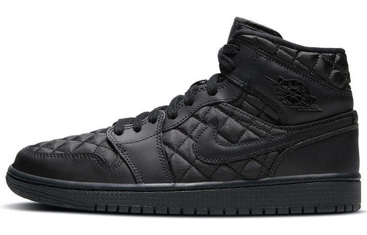 エアジョーダン1 Nike Women's Air Jordan 1 Mid SE "Quilted Black" DB6078-001