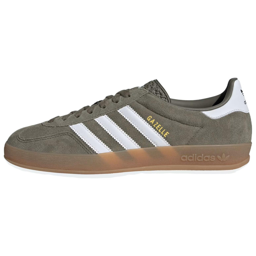 アディダス ガゼル adidas Gazelle Indoor "Olive Strata/Cloud White/Gold Metallic" JQ0174