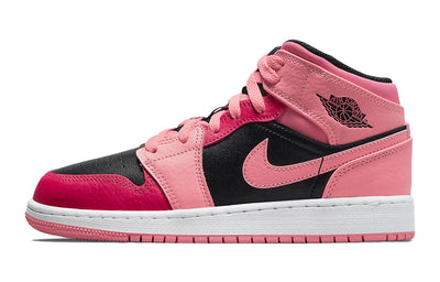 エアジョーダン1 Nike GS Air Jordan 1 Mid "Coral Chalk/Pinksicle Rush/Pink-Black" 554725-662