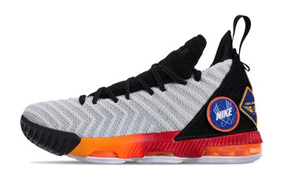 ナイキ レブロン Nike GS LeBron 16 Strive "White/Laser Orange Total" AQ2465-188