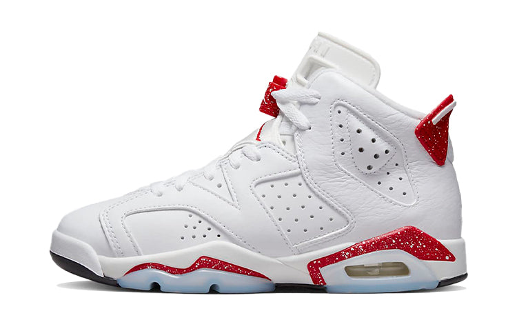 エアジョーダン6 Nike GS Air Jordan 6 Retro "White/University Red" 384665-162