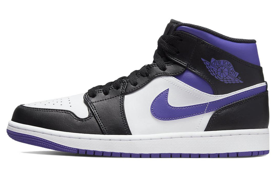 エアジョーダン1 Nike Air Jordan 1 Mid "Black/Court Purple" 554724-095
