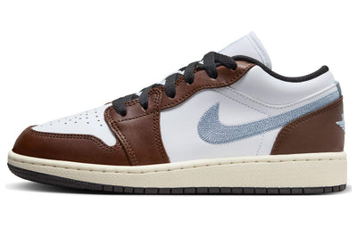 エアジョーダン1 Nike GS Air Jordan 1 Low SE "White/Black/Sail/Blue Grey" FQ8156-142