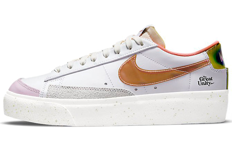 ナイキ ブレーザー Nike Women's Blazer Low Platform The Great Unity "White/Orange/Pink Salt" DM5451-611