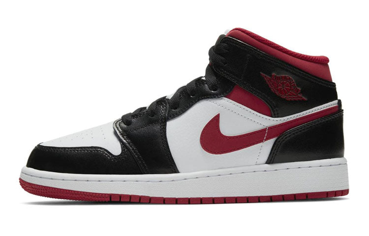 エアジョーダン1 Nike GS Air Jordan 1 Mid "White/Gym Red/Black" DJ4695-122