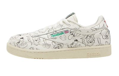 リーボック クラブシー Tom & Jerry × Reebok GS Club C All-Over "Chalk/Paper White" FX4012