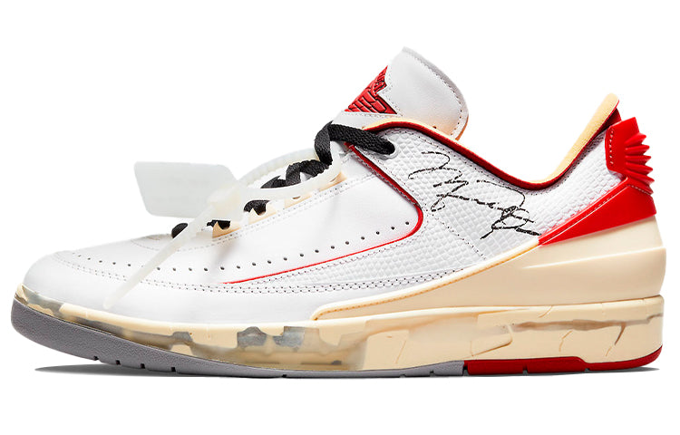 エアジョーダン2 Off-White × Nike Air Jordan 2 Low "White and Varsity Red" DJ4375-106