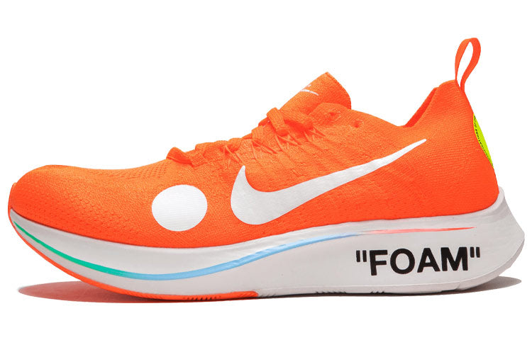 ナイキ マーキュリアル Off-White × Nike Zoom Fly Mercurial Flyknit "Total Orange/White/Volt" AO2115-800