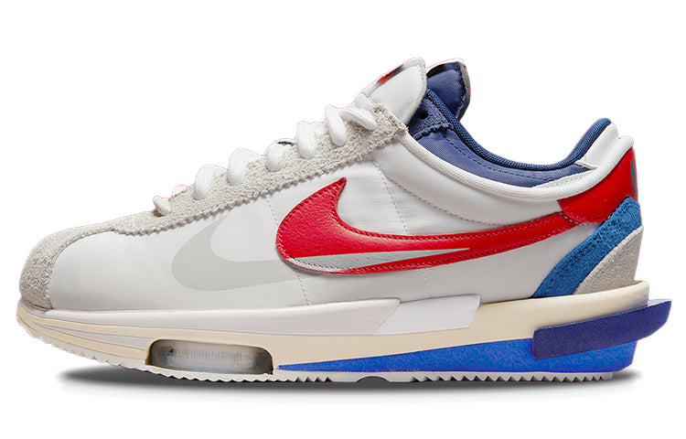 ナイキ コルテッツ sacai × Nike Zoom Cortez "White and University Red" DQ0581-100