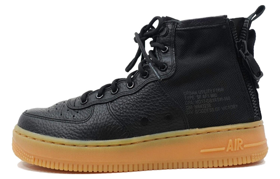 ナイキ エアフォース1 Nike GS SF Air Force 1 Mid ”Black Gum” AJ0424-001