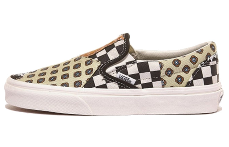ヴァンズ スリッポン Vans Slip-On Tiger Patchwork "Black/True White" VN0A4U381IO
