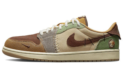 エアジョーダン1 Zion Williamson × Nike Air Jordan 1 Low OG "Flax and Oil Green" DZ7292-200