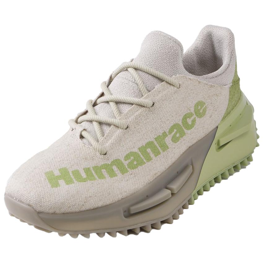 アディダス NMD Pharrell Williams × adidas NMD S1 MAHBS "Alumina/Light Brown/Magic Lime" ID4807