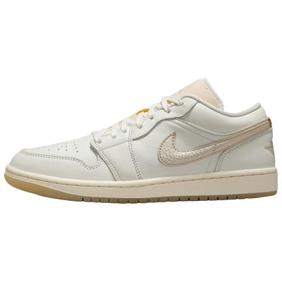 エアジョーダン1 Nike Women's Air Jordan 1 Low "Sail/Pale Ivory/Team Gold" HV5157-100