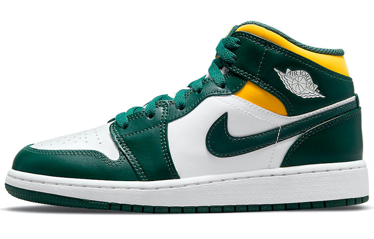 エアジョーダン1 Nike GS Air Jordan 1 Mid "Seattle Supersonics" 554725-371