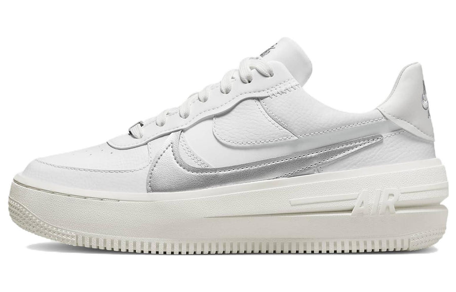 ナイキ エアフォース1 Nike Women's Air Force 1 Low PLT.AF.ORM "Summit White/Metallic Silver" DJ9946-101