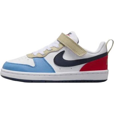 ナイキ コートバーロウ Nike PS Court Borough Low Recraft "White/Light Crimson/Blue Beyond/Thunder Blue" DV5457-124