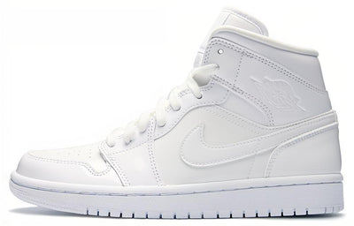 エアジョーダン1 Nike Women's Air Jordan 1 Mid "Triple White" BQ6472-111