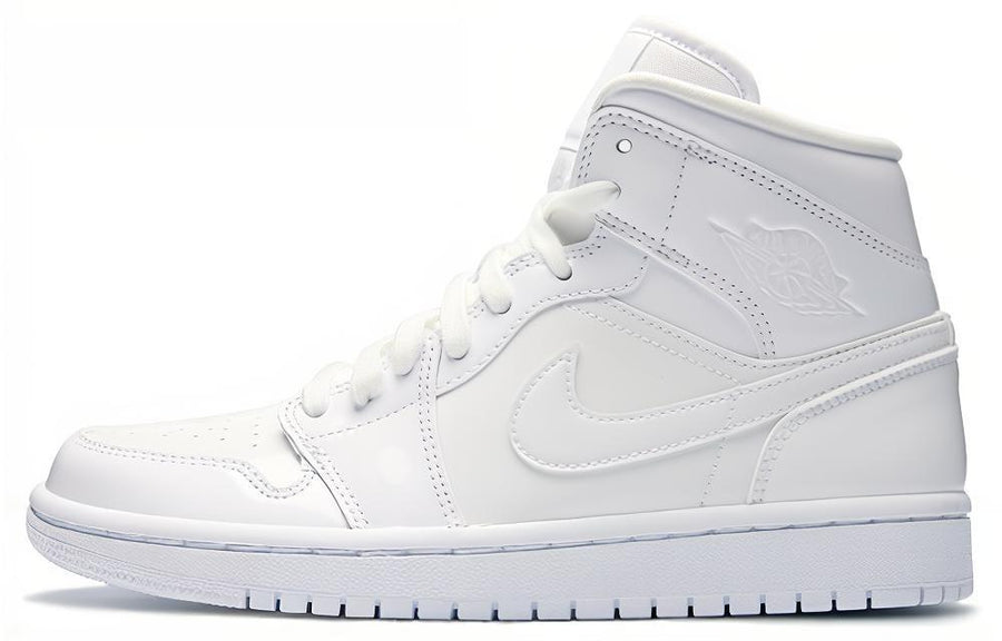 エアジョーダン1 Nike Women's Air Jordan 1 Mid "Triple White" BQ6472-111