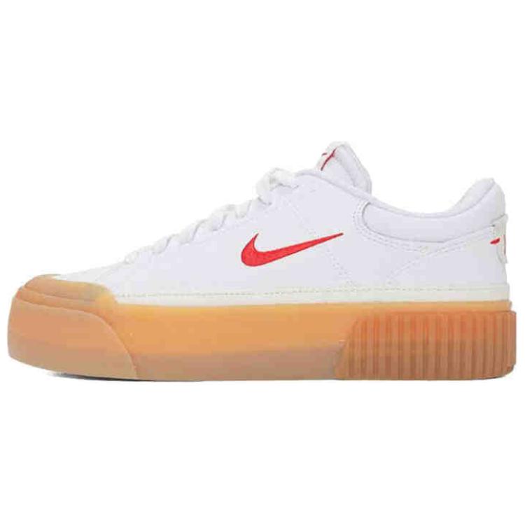 ナイキ コートレガシー Nike Women's Court Legacy Lift "White/Gum Yellow/Sail/University Red" FV5526-103