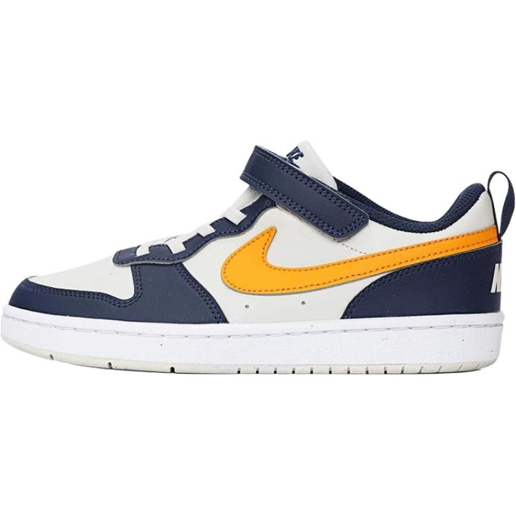 ナイキ Nike PS Court Borough Low Recraft "Light Orewood Brown/Midnight Navy/White/Orange Peel" DV5457-126