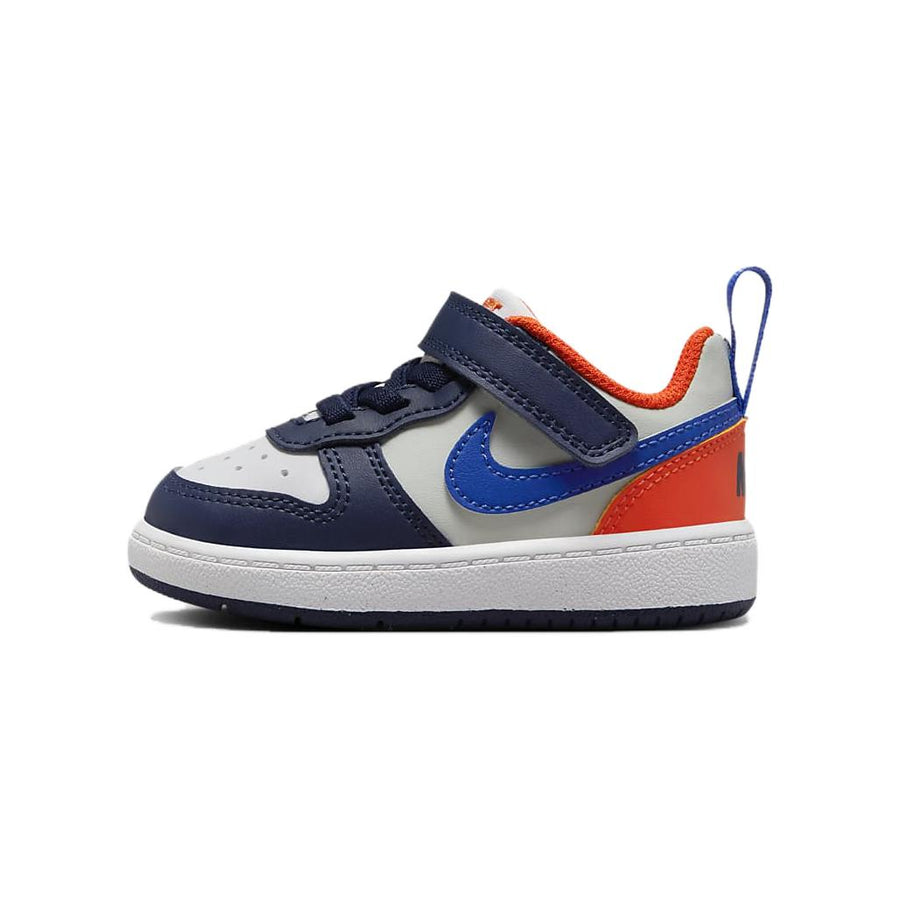 ナイキ Nike TD Court Borough Low Recraft "Midnight Navy/Team Orange/Light Silver/Hyper Royal" DV5458-401