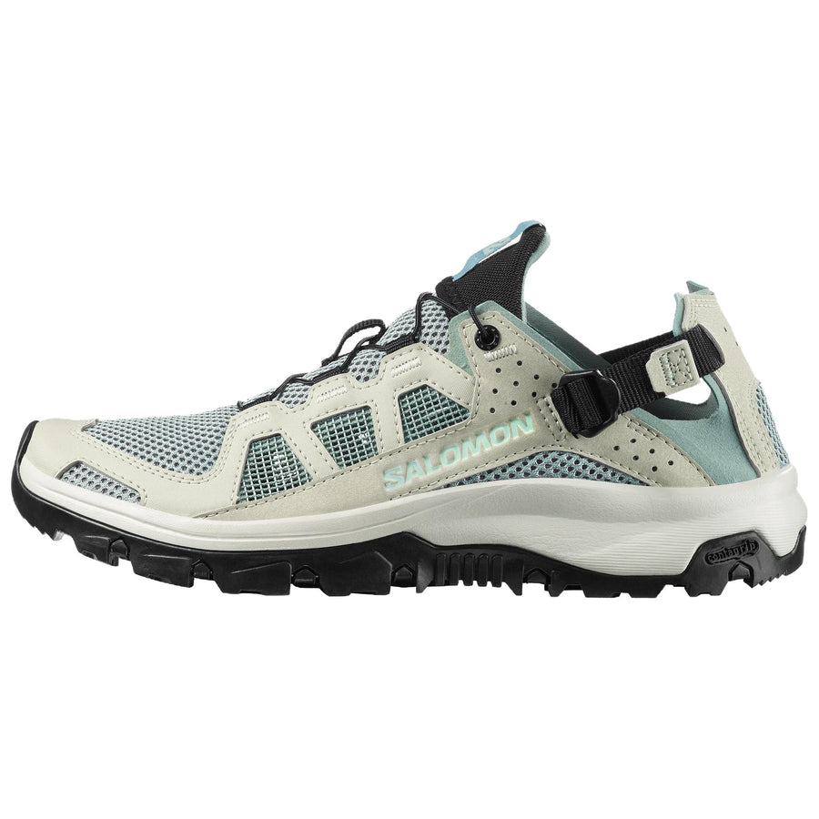 サロモン Salomon Women's Techamphibian 5 "Green Milieu/Sea Foam/Clearly Aqua" L49110700