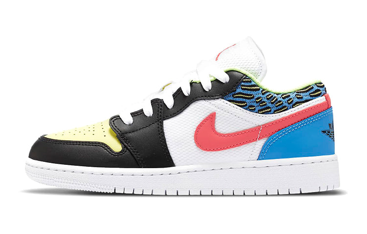 ジョーダン Nike GS Air Jordan1 Low "Black/Light Fusion Red/White/Coast" DH5927-006