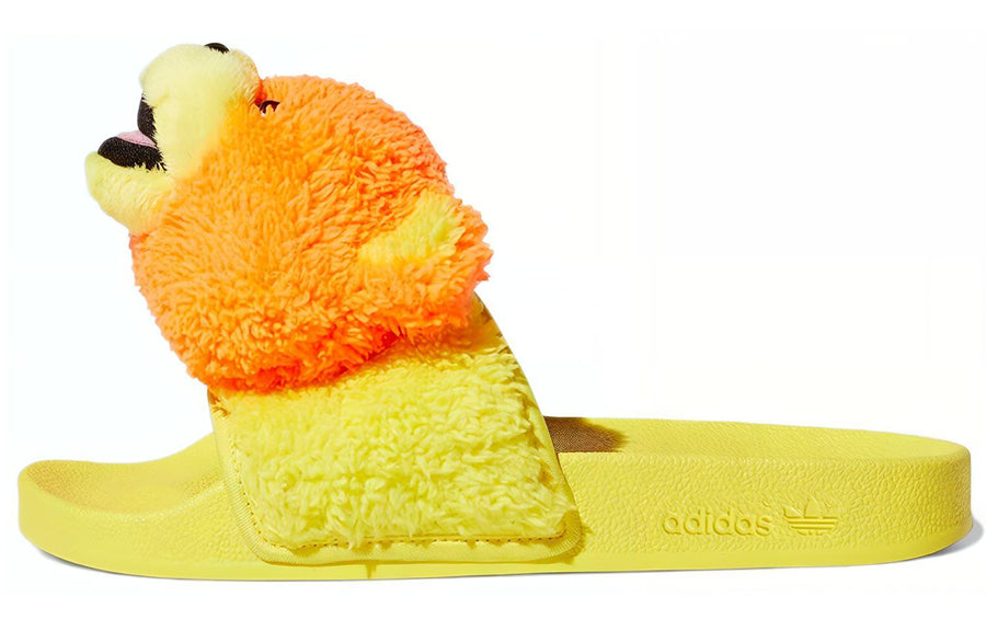 アディダス Jeremy Scott × adidas Adilette Teddy "Orange" Q46582