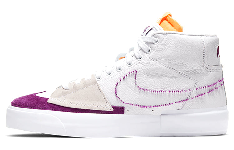 ナイキ ブレーザー Nike SB Blazer Mid Edge "White/Purple/Gold" DA2189-100