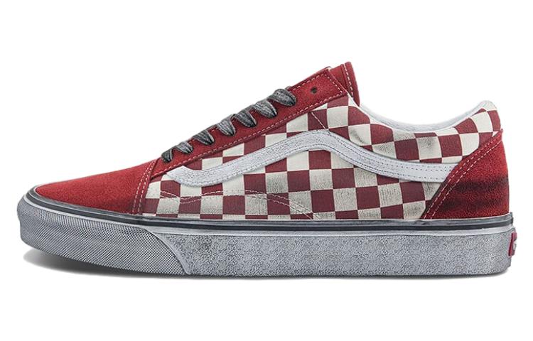 ヴァンズ オールドスクール Vans Stressed Old Skool "Red/White" VN0007NTY52